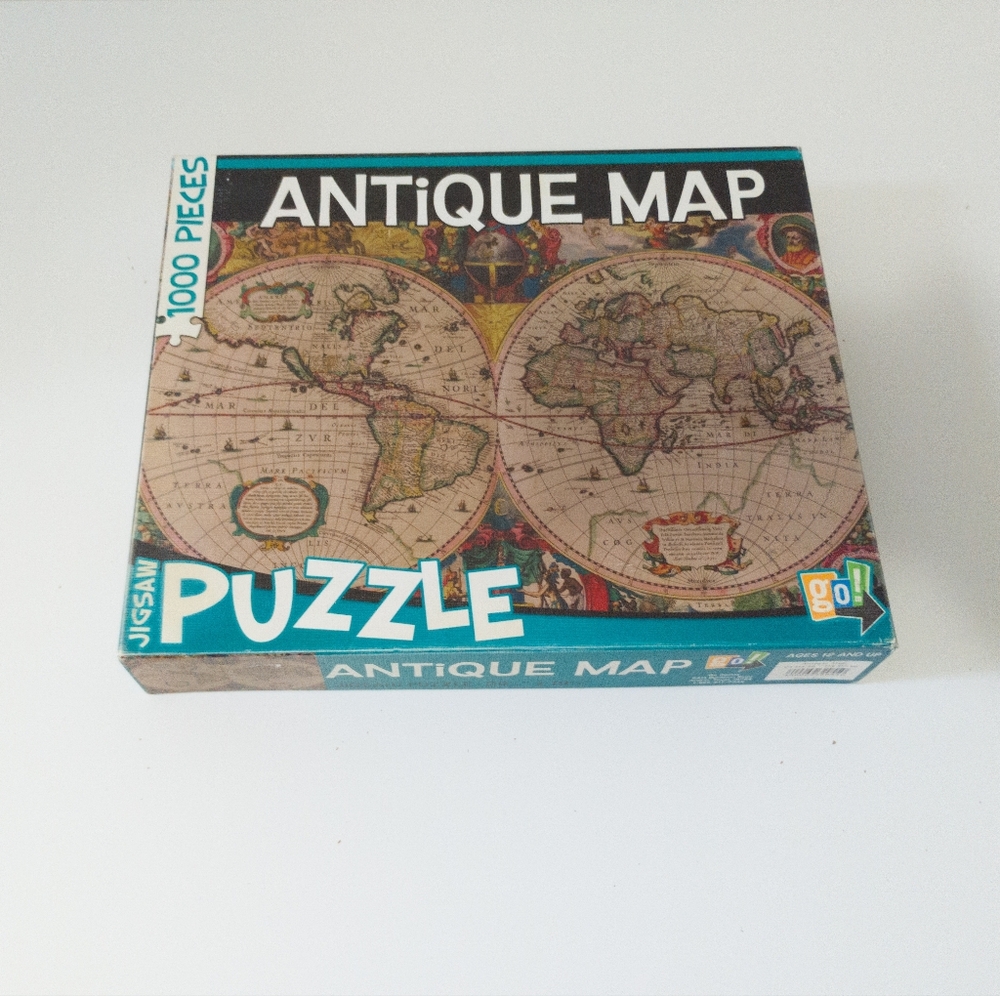 Go! Games Antique Map 1000 Piece Puzzle